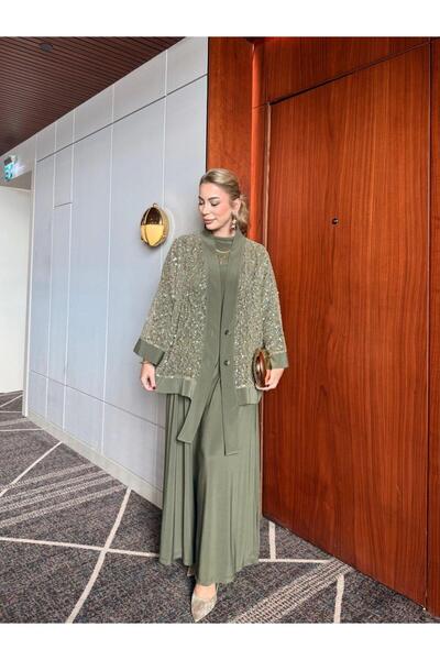 QASHE Sequin Trouser Suit 6492