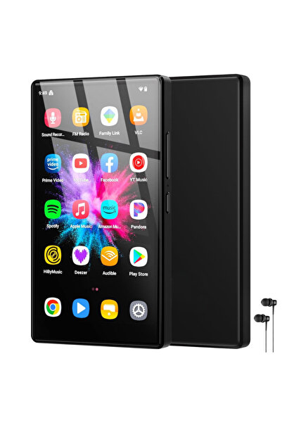 Velixo MP4 Player, οθόνη αφής 5", 96GB, υποστήριξη SD 512GB, BT 5.0, ήχος HiFi, ραδιόφωνο FM, USB-C, ακουστικά