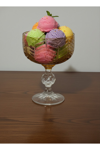 Elista Bohemia Crystal Ice Cream Cup Glass 200 Cc 6 Pieces