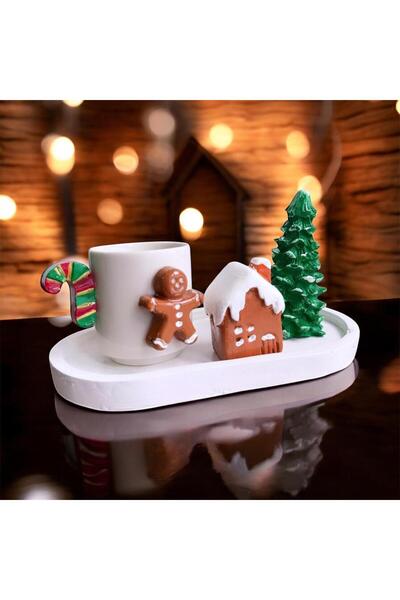 e&e süs dükkanı Christmas Gift Cookie Man Coffee Cup Model