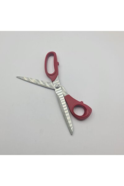 dalimag Professional Haircutting Scissors, Steel, Curved Handle, 24 cm, Red,