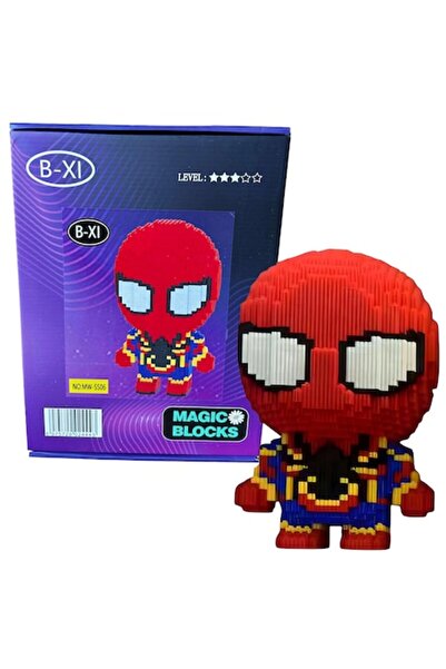 Marvel Spider-Man Magic Blocks Construction Set Spider-Man – 3D Superhero Block Kit