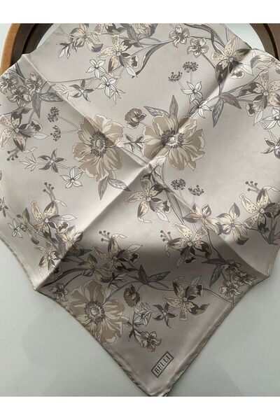 Belli Seed Pattern Twill Silk Scarf
