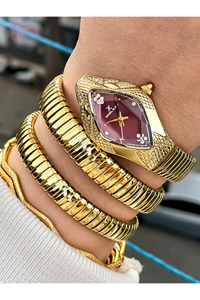 Daniel Klein Brand Women Snake Watch Steel Anti Tarnish Water Resistant Origi...