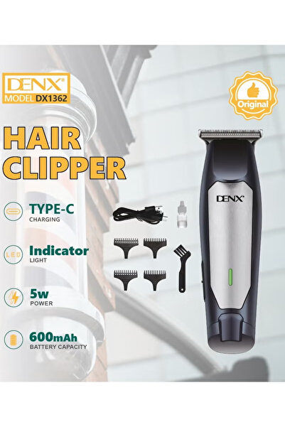 Denx DINEX DX1362 Shaver – Fast Type-C Charging, Steel Blade, Professional Performance for Men