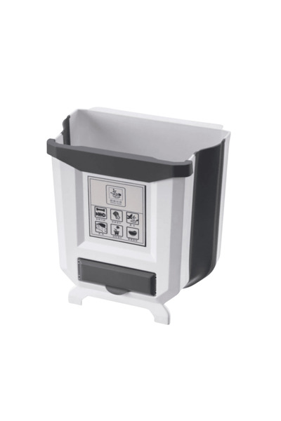 OferteTop Coș de Gunoi Pliabil pentru Bucătărie, Ușor de Fixat pe Uși și Dula...