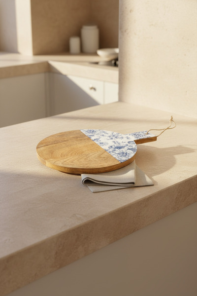 Bambum Gura Round Cutting Board Rose