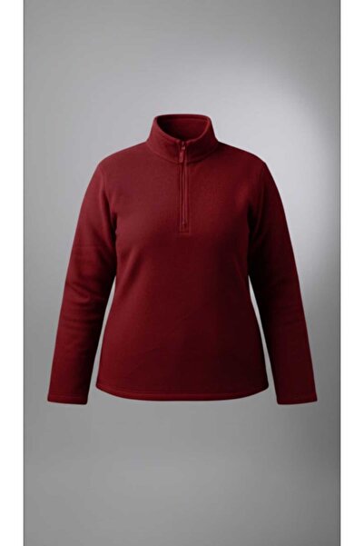 Symirna Polar Fabric Half-Zip Women's Sweatshirt