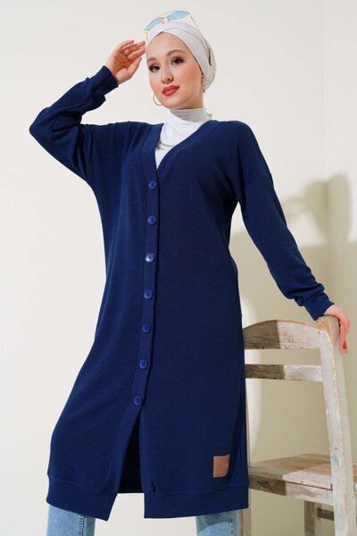 İKLİM LİFE Довга кофта на ґудзиках з шнурком