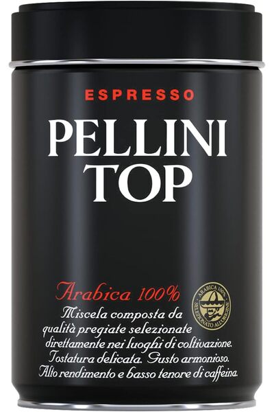 PELLİNİ توب كافيه 100% أرابيكا إسبريسو، مطحونة، 250 جرام