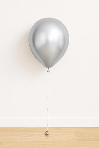 Balonsan بالون فضي معدني اللون 25 قطعة