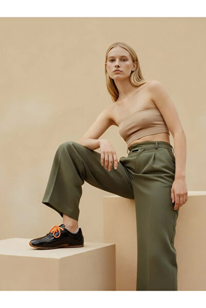 BRONX Sneakers Brown Genuine Leather Laces Two Types