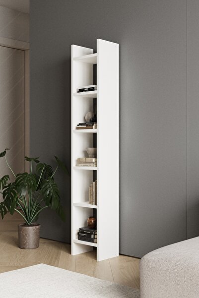 CLASSY HOME TASARIM CLASSY 106URAZ 5 RAFLI KİTAPLIK BEYAZ