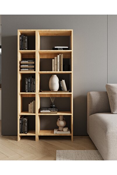 CLASSY HOME TASARIM CLASSY 10 RAFLI 1 BÜYÜK 1 KÜÇÜK 2 PARÇA KİTAPLIK ÇOK AMAÇ...