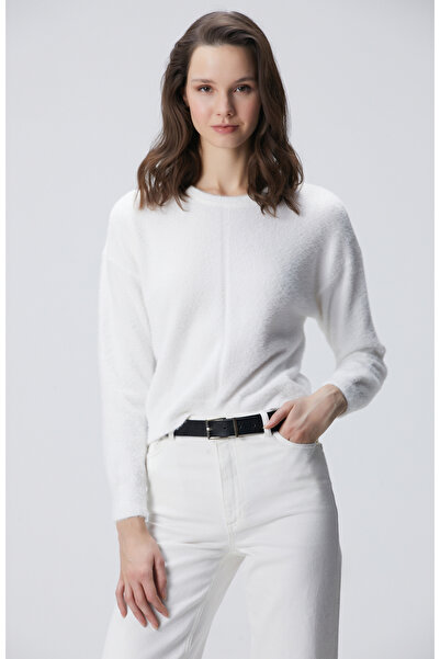 Network Kırık Beyaz Sakal İp Basic Kazak