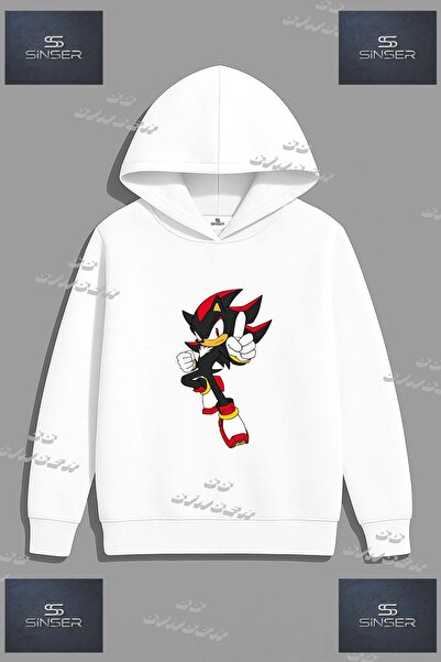 SS SİNSER Hanorac unisex cu imprimeu "SONIC BLACK SIGN POINTER"