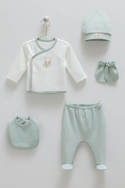 Caramell مجموعة هيلو فورست جرين المكونة من 5 قطع لحديثي الولادة