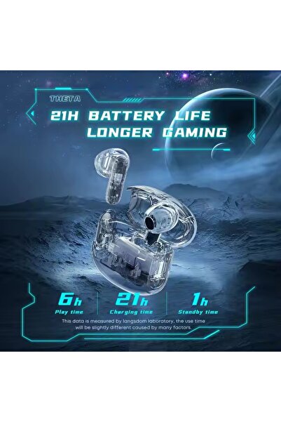 MauMau Theta Wireless Bluetooth Earbuds - High Bass, ENC Noise Cancellation, IPX5, Touch Control, 6h