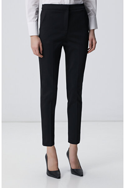 Network Siyah Kemeri Lastik Detaylı Pantolon