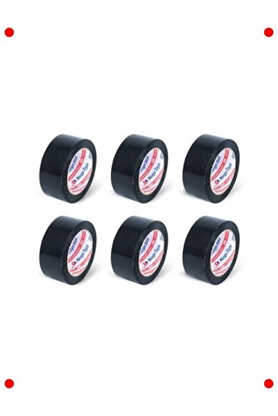 markentegra Black Packing Tape 45mm X 100m (6 Rolls)