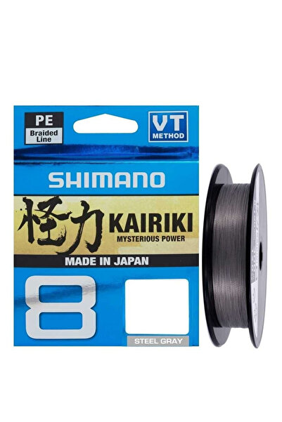 Shimano Kairiki 8 Örgü Ip Misina 150m Steel Gray 0.16mm / 10.3kg