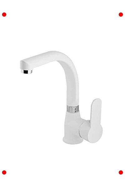 markentegra Modern White Single Handle Lavatory Sink