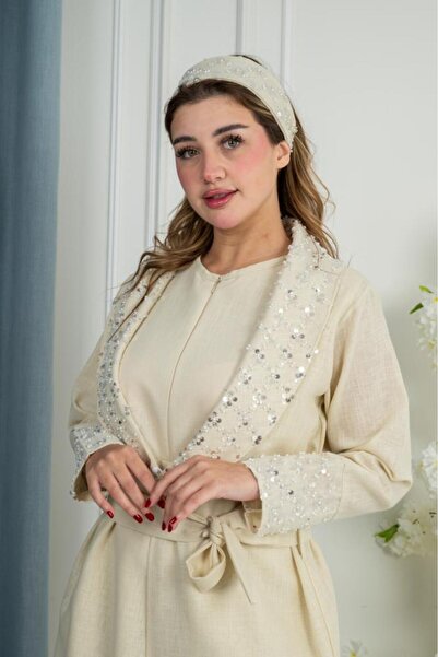 obejana Seventh Reception Set - Mother's Robe + Baby Outfit + Baby Pad (Beige)