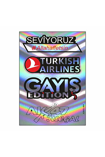 Gogo A5 HOLOGRAM STİCKER TEK PAKET ÇOKLU STİCKER Gayış Edition
