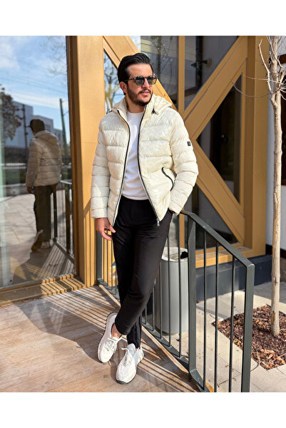 Avni Ceylan Arctic White Luxe Men's Puff Coat