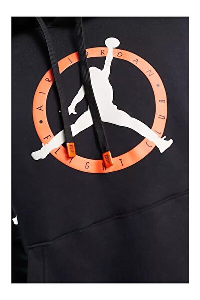 JORDAN Flight Mvp Graphic Fleece Pullover Hoodie Men's Black Sweatshirt