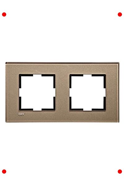 markentegra Glass Double Frame, Gold Color