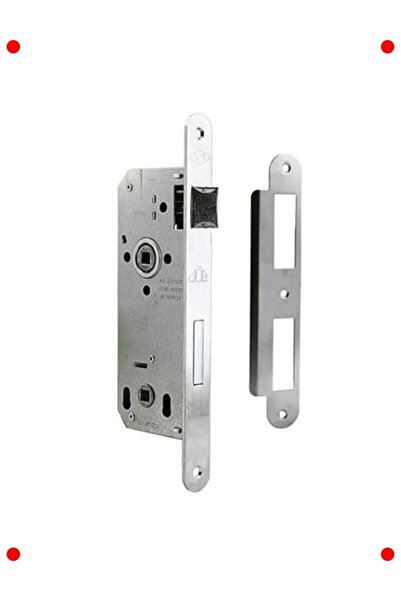 markentegra قفل باب مخفي بزاوية بيضاوية للحمام/المرحاض - 40 مم