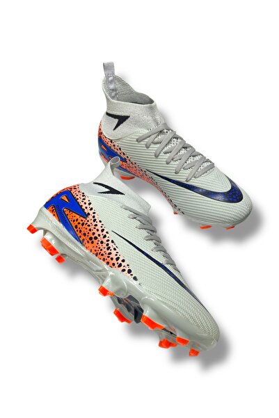 güneşayakkabı 610 Süperfly Yeni Model Özel Taban Çoraplı Krampon Gri Turuncu Desenli