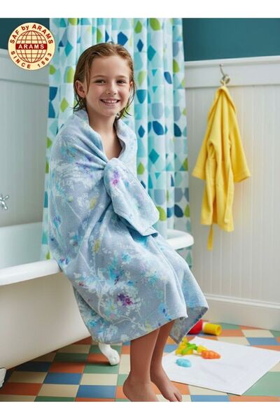 Saf By Arams منشفة شاطئ ميستي جاردن، قطن ١٠٠٪، (قطعة واحدة) بنقشة زهور، ناعمة...