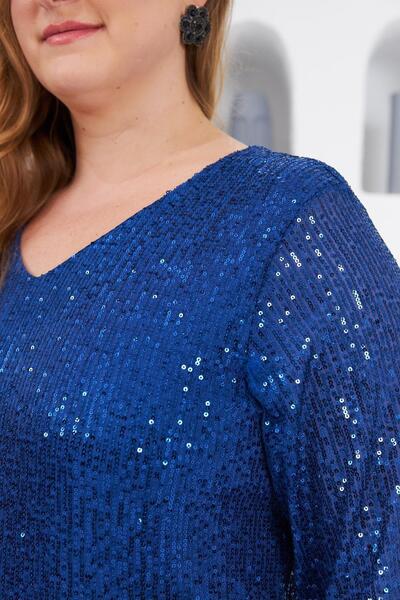 RMG Φόρεμα με πούλιες σε μεγάλα μεγέθη