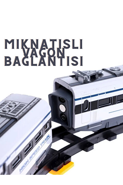 welcomein Oyuncak Uzaktan Kumandalı 39 Parça Sesli ve Işıklı 308 Cm Ray Uzunluğunda Hızlı Tren Seti