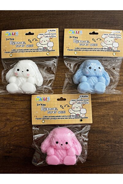 gülümse gel 1 Adet Köpek Tavşan Ayıcık Figür Moj Moj Jel Sünger Squishy Sukuş...