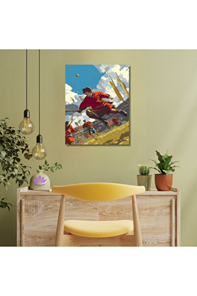 LİLYHOBBYLAND Sayılarla Boyama Seti Harry Potter 40x50cm Quidditch, Uçan Topl...