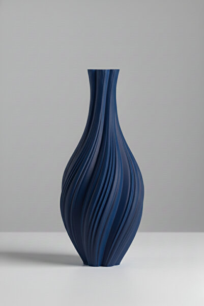 Smile3D Dekoratif Dokulu Vazo 20 cm 3d Ağır Baskı