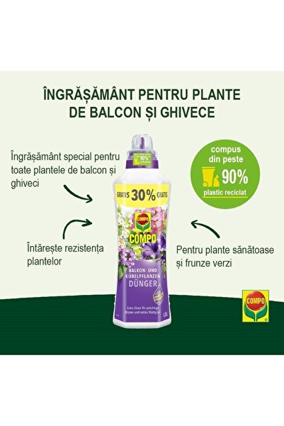 Compo Liquid Fertilizer for Balcony and Potted Plants 500 ml,