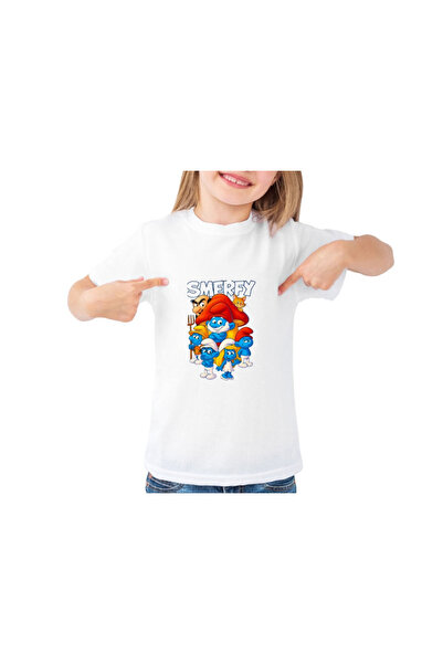 Malfini Strumfii Tricou Copii Bumbac 100%