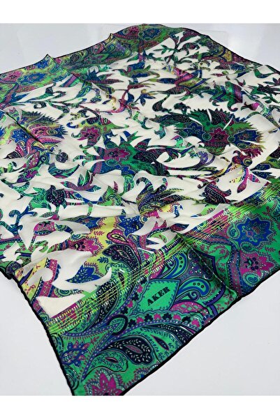 Aker Devore Scarf - Silk and Viscose Blend Summer Scarf -4633718 322