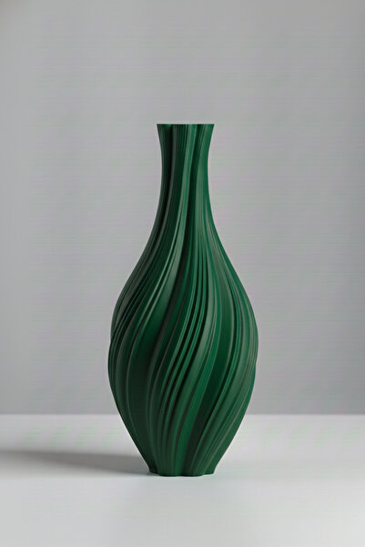 Smile3D Dekoratif Dokulu Vazo 20 cm 3d Ağır Baskı