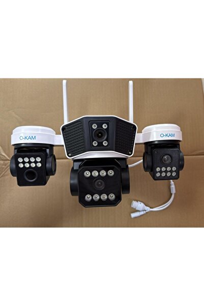 O-KAM 3037 Wifi 6MP PTZ 3 LENS IP KAMERA