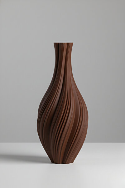 Smile3D Dekoratif Dokulu Vazo 20 cm 3d Ağır Baskı