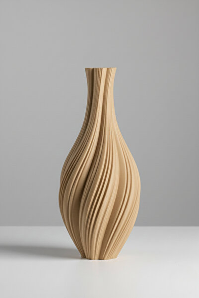 Smile3D Dekoratif Dokulu Vazo 20 cm 3d Ağır Baskı