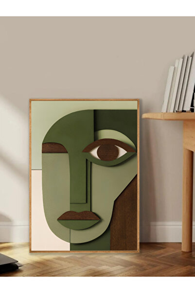 Tuba Decor Tablo dintr-o singură bucată cu rame din lemn pentru sufragerie, sufragerie, bucătărie