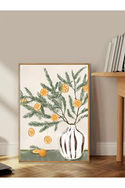 Tuba Decor Tablo dintr-o singură bucată cu rame din lemn pentru sufragerie, sufragerie, bucătărie