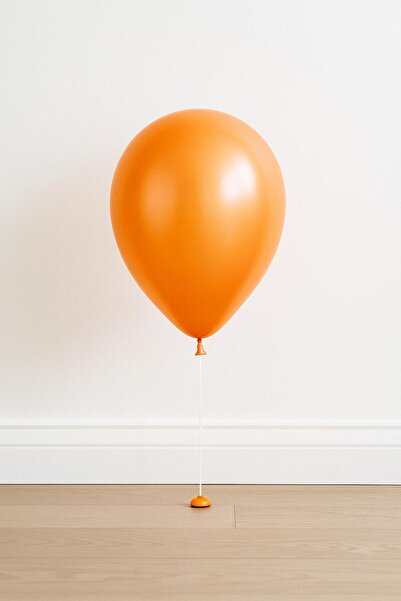 Balonsan Orange Metallic Color Balloon 25 Pieces