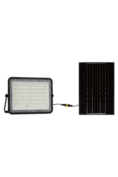 KlaussTech Lanternă solară reîncărcabilă 15w 1200lm 6400k - Negru